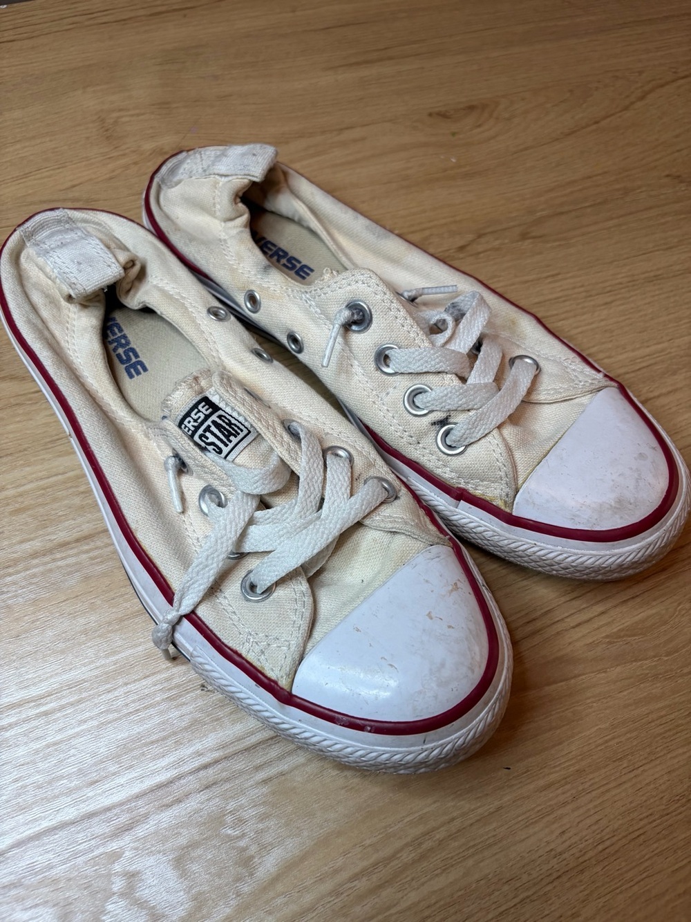 Converse White Canvas All Star Sneakers US 7 Women's